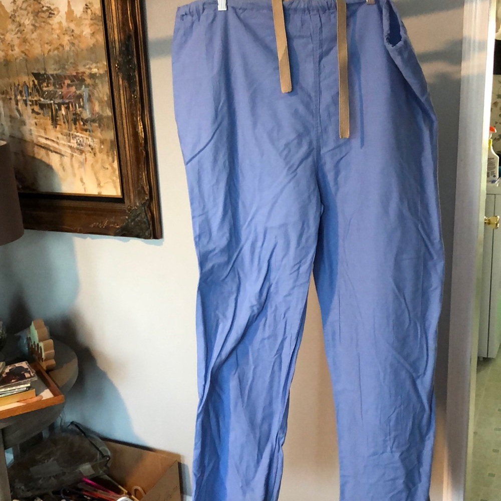 Medline X-Large Light Blue Scrub Pants 55% Cotton 45% Polyester